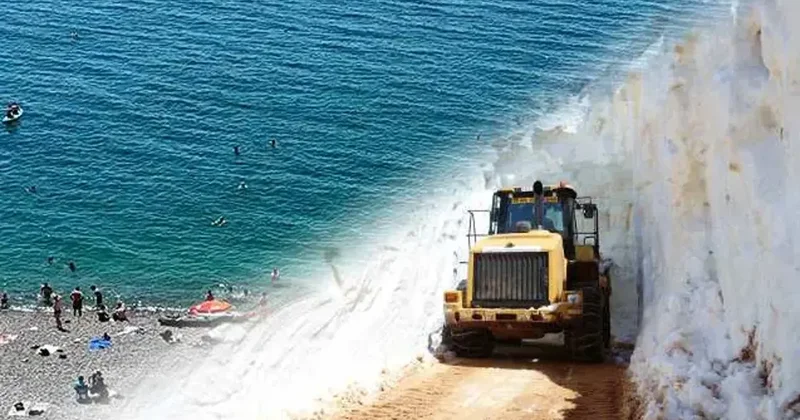 Bir tarafta kar, diğer tarafta deniz: Gören aklından şüphe ediyor! Aynı şehirde 2 mevsim