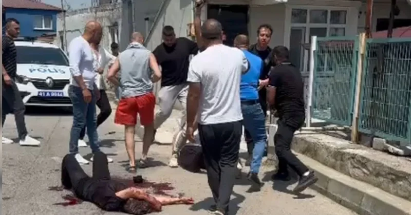 Kocaeli de eşini bıçaklayan koca linç edilmek istendi