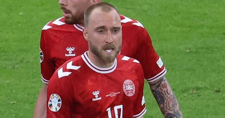 Danimarkalı Eriksen, hazırlık maçında fenalaştı!