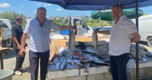 Çarşambalı balıkçı ikizler 40 yıldır aynı tezgahta Samsun Haberleri Habertürk Yerel Haberler