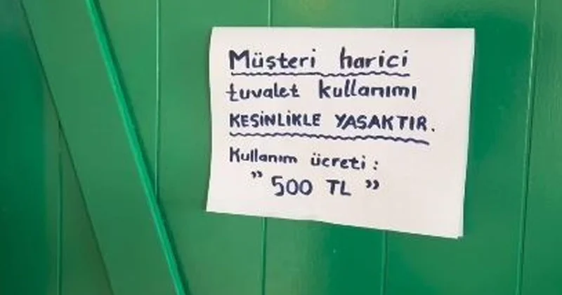 Akyaka da Tuvalet Kullanımına 500 TL Ceza