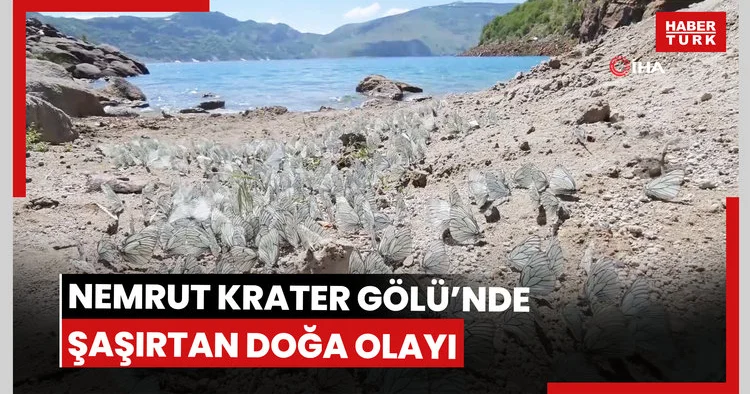 Nemrut Krater Gölü’nde şaşırtan doğa olayı