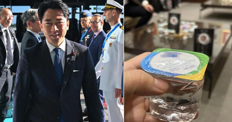 NATO Zirvesi ne gelen Japon bakan verilen suyu görünce gözlerine inanamadı Sözcü Gazetesi