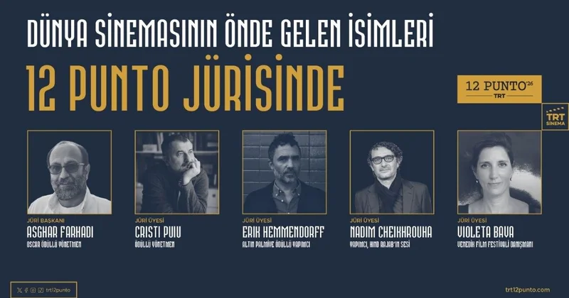 Dünya sinemasının önde gelen isimleri 12 Punto 2026 jürisinde