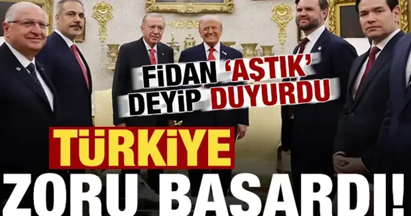 Son dakika haberi: Bakan Fidan dan dikkat çeken Trump çıkışı! Zor olanı aştık...