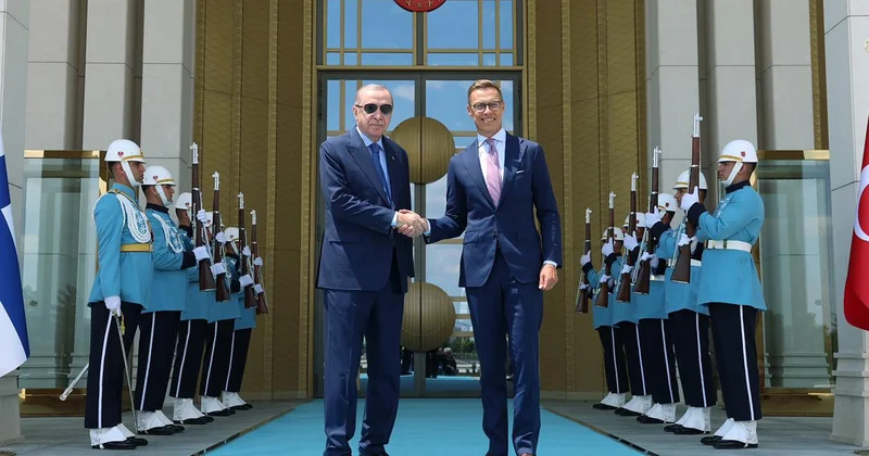 Cumhurbaşkanı Erdoğan, Finlandiya Cumhurbaşkanı Stubb ile bir araya geldi