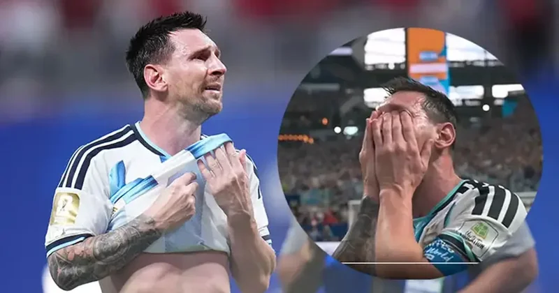 Geri dönüşün baş kahramanı oldu! Lionel Messi maç sonu gözyaşlarına boğuldu