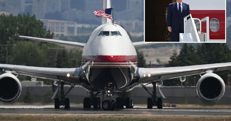 Trump ın Ankara ya geldiği yeni Air Force One kıskandırdı: İçinde yok yok