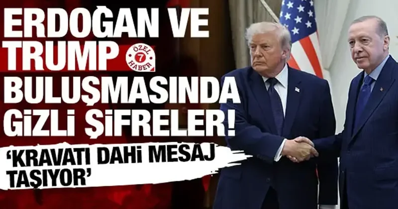 Erdoğan ve Trump görüşmesinde beden dili şifresi: Kravatı dahi gizli mesaj taşıyor!