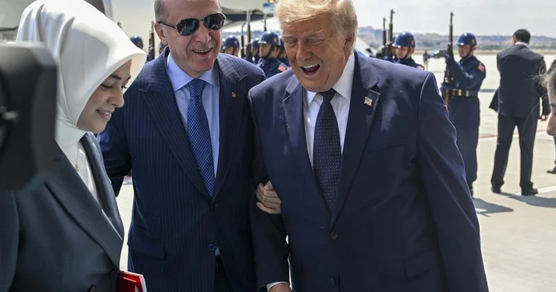 Ankara daki karşılamada dikkat çeken diyalog! Uçağını işaret edip bunu söyledi