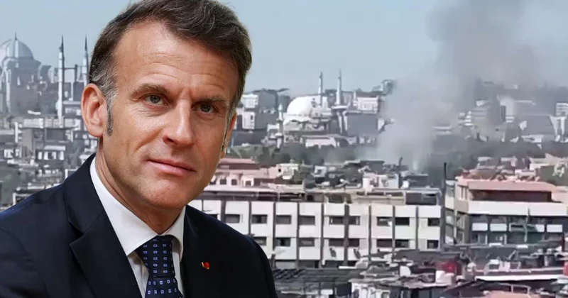 Şam da Fransa Cumhurbaşkanı Macron un kaldığı otelin yakınında patlama