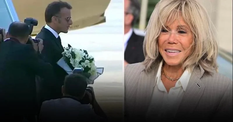 Geçen yıl eşinden tokat yemişti: Macron çifti bu defa ayrı uçakla geldiler Sözcü Gazetesi