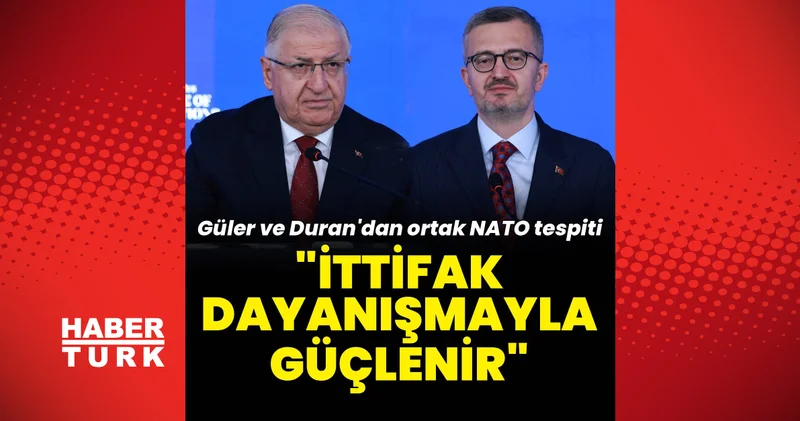 Son dakika: NATO nun Tarihi Ankara Zirvesi öncesi Cumhurbaşkanlığı İletişim Başkanı Burhanettin Duran ve Milli Savunma Bakanı Yaşar Güler den açıklamalar Son dakika haberleri
