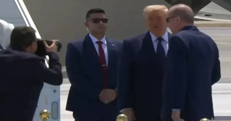 Erdoğan, Trump ı Ankara da karşıladı! Samimi anlar kameralara yansıdı