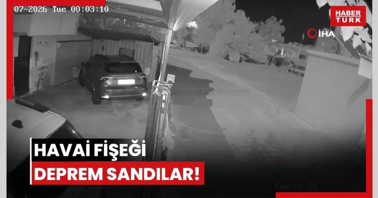 Havai fişeği deprem sandılar!