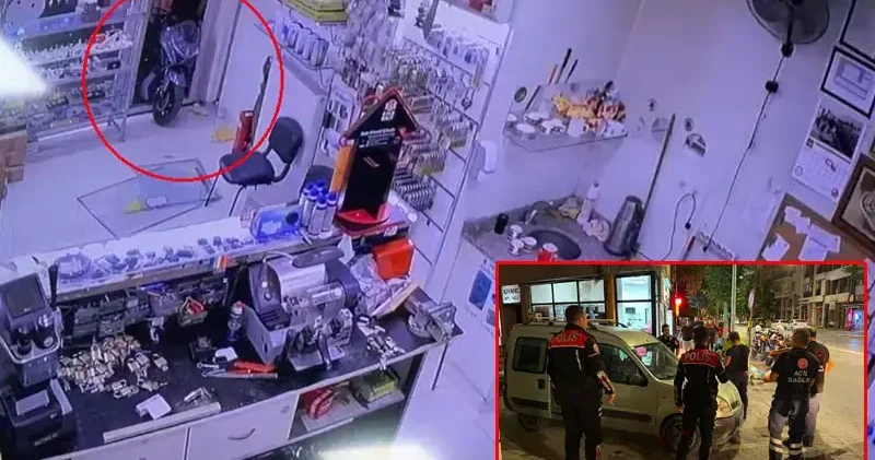 Eskişehir de kazanın ardından çıkan bıçaklı kavga kameraya yansıdı: 2 yaralı