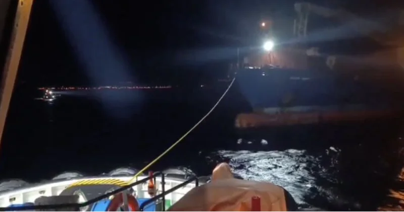 Çanakkale Boğazı nda gemi arızası