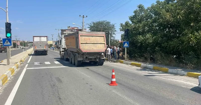 Keşan’da tırın çarptığı yaya yaralandı