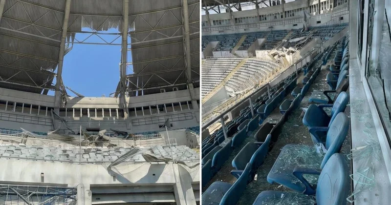 Maç öncesi stadı füze vurdu: Rus saldırısında ölü ve yaralılar var