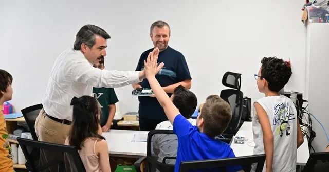 Yıldırım da çocuklar hem öğreniyor hem eğleniyor Bursa Haberleri Habertürk Yerel Haberler