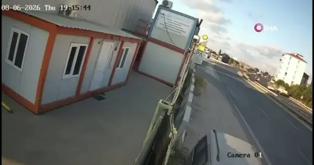Tekirdağ da yeni aldığı motoru mezarı oldu: Feci kaza anları kamerada