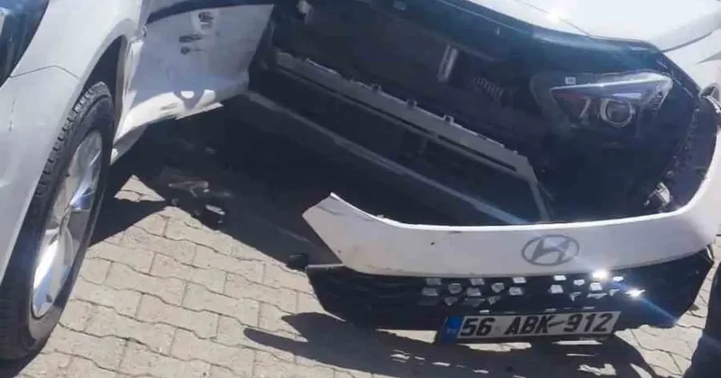 Siirt’te maddi hasarlı kaza