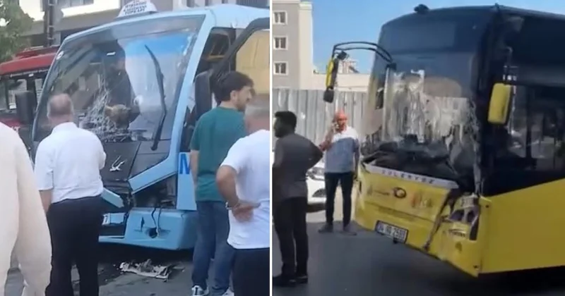 Yolcu minibüsü dehşet saçtı: İETT otobüsüyle kafa kafaya çarpıştılar Sözcü Gazetesi