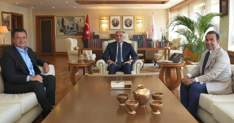Bakan Ersoy, Acun Ilıcalı yı ağırladı