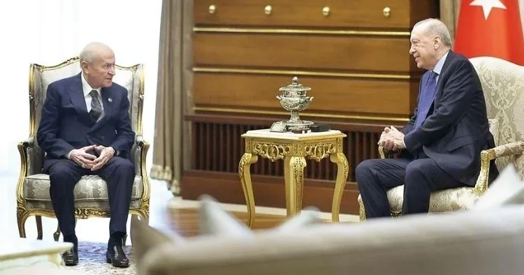 Erdoğan ve Bahçeli buluşması… Çerçeve yasayı konuştular