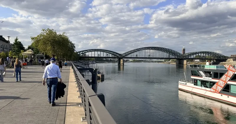 Almanya da Ren Nehri nde kuraklık alarmı