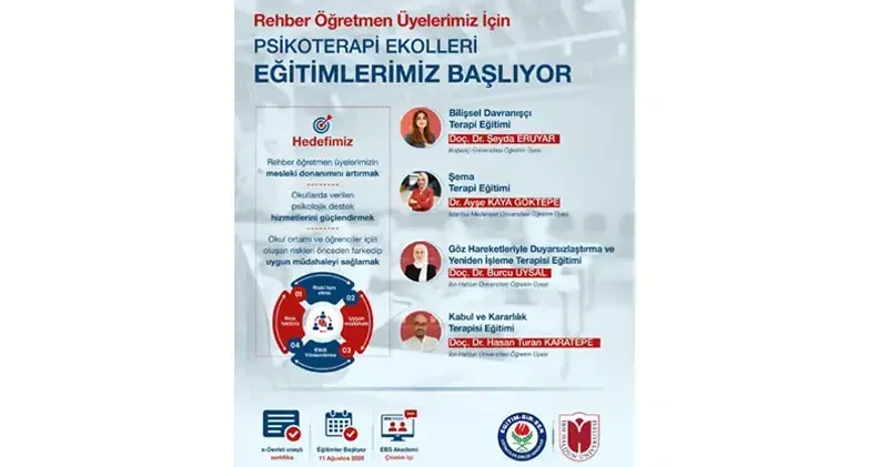 Eğitim Bir Sen, rehber öğretmenler için ‘Psikoterapi Ekolleri eğitimlerini başlatıyor