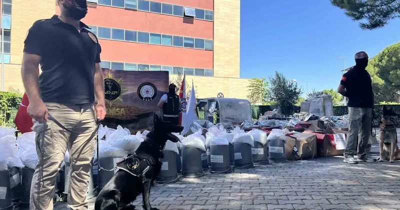 Manisa’da tarihi uyuşturucu operasyonu: Piyasa değeri yaklaşık 1 milyar TL