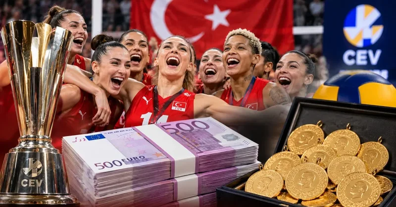 Şampiyonluğun ganimeti: Filenin Sultanları na kese kese altın!