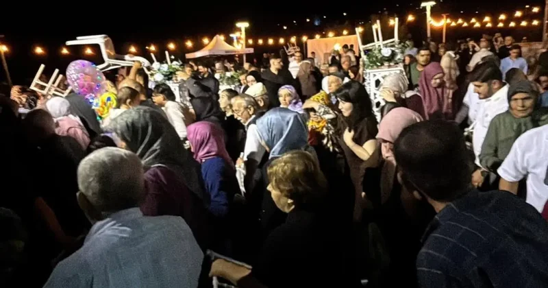Gelin ve damat şoka girdi! Takılar takılamadan insanlar dağıldı