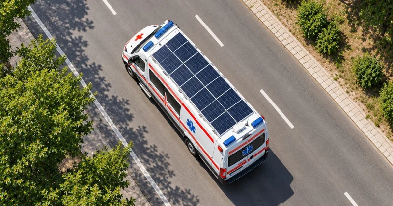 Ambulansların üzerini güneş panelleriyle kaplamaya başladılar Sözcü Gazetesi