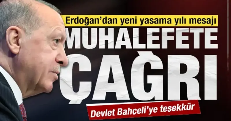 Cumhurbaşkanı Erdoğan dan yeni yasama yılı mesajı: Muhalefete çağrı yaptı