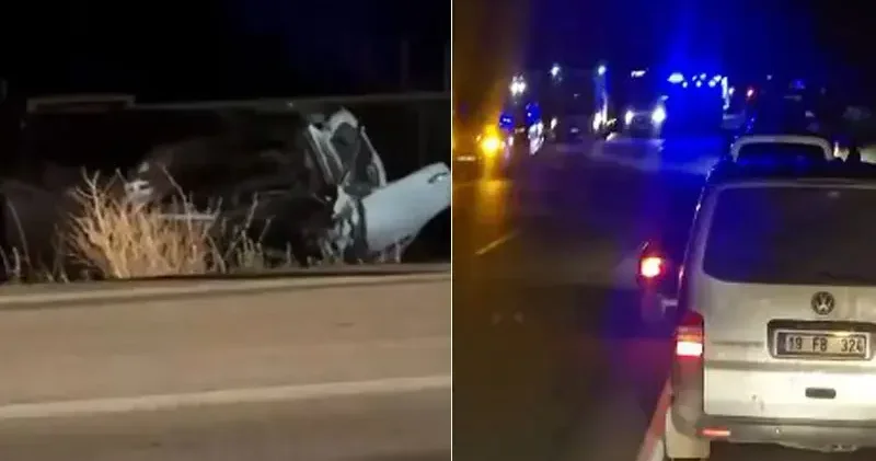 Çorum da otomobil ile cip çarpıştı: 4 ölü, 1 ağır yaralı