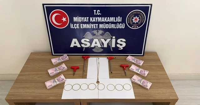 Mardin de hırsızlık yaptıkları iddiasıyla 5 şüpheli yakalandı Mardin Haberleri