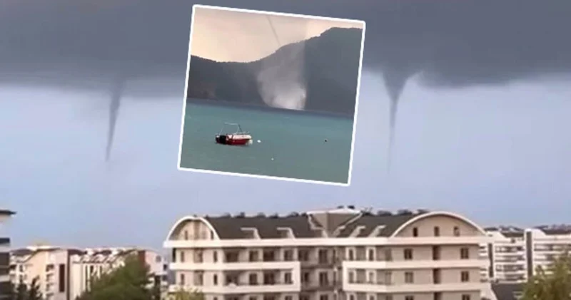 Antalya haberleri: Turizmin başkentinde peş peşe yaşandı Denizde 4 hortum SON DAKİKA HABER Son dakika haberleri