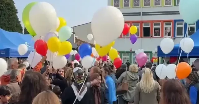 Ordu da yüzlerce balon lösemiyi yenen Mirza için gökyüzüne yükseldi VİDEO İZLE