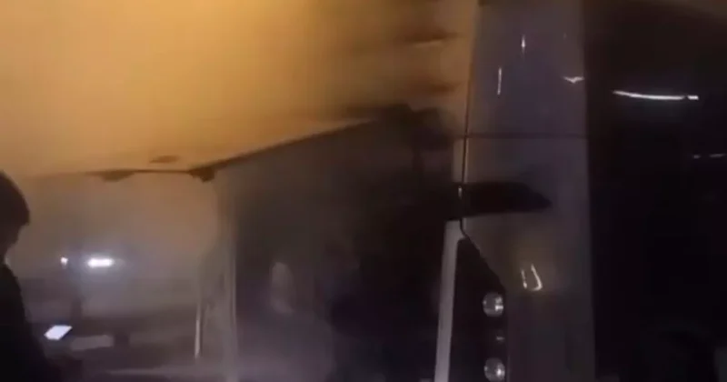 Edirnekapı Metrobüste Yangın Paniği