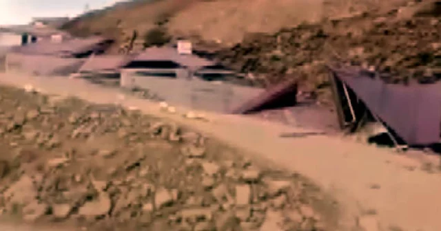 Kahramanmaraş ta heyelan 10 ev toprak altında kaldı Kahramanmaraş Haberleri