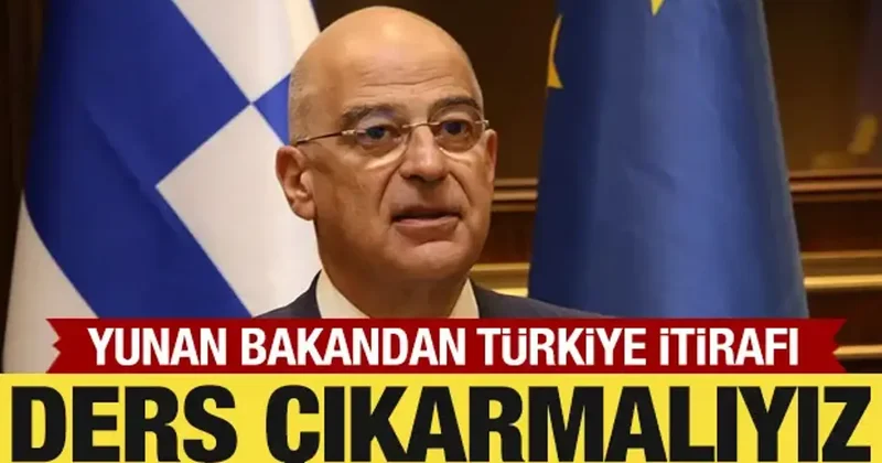 Yunan Bakan Dendias: Türkiye’yi örnek almalıyız