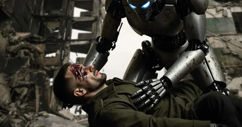 Rus işgali altındaki bölgede 33 gün mahsur kalan askeri robot kurtardı! Sözcü Gazetesi