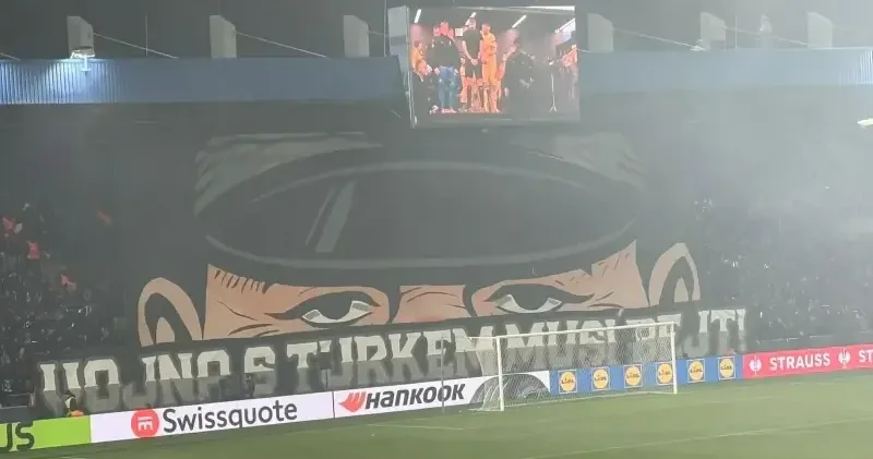 Viktoria Plzen den Fenerbahçe maçı öncesi dikkat çeken koreografi Futbol Haberleri