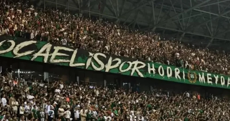 Kocaelispor taraftarı Galatasaray maçı öncesi TFF ye isyan etti