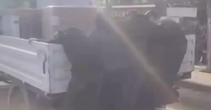 Diyarbakır’da çocukların tehlikeli yolculuğu kameraya yansıdı