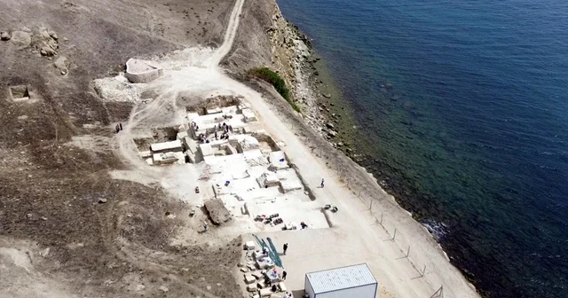 Perinthos Antik Kenti kazılarında denizde liman yapısı tespit edildi Tekirdağ Haberleri