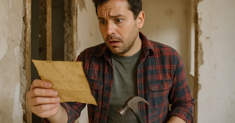 Evini tadilat eden adam bulduğu not karşısında dondu kaldı: 20 yıldır oradaymış Sözcü Gazetesi