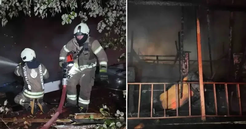 Beykoz’da şömineden çıkan yangın restoranı küle çevirdi İstanbul Haberleri